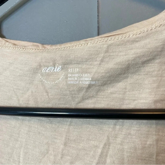 Aerie oversize light peach scoopneck short sleeve T-shirt size extra small - Picture 6 of 7
